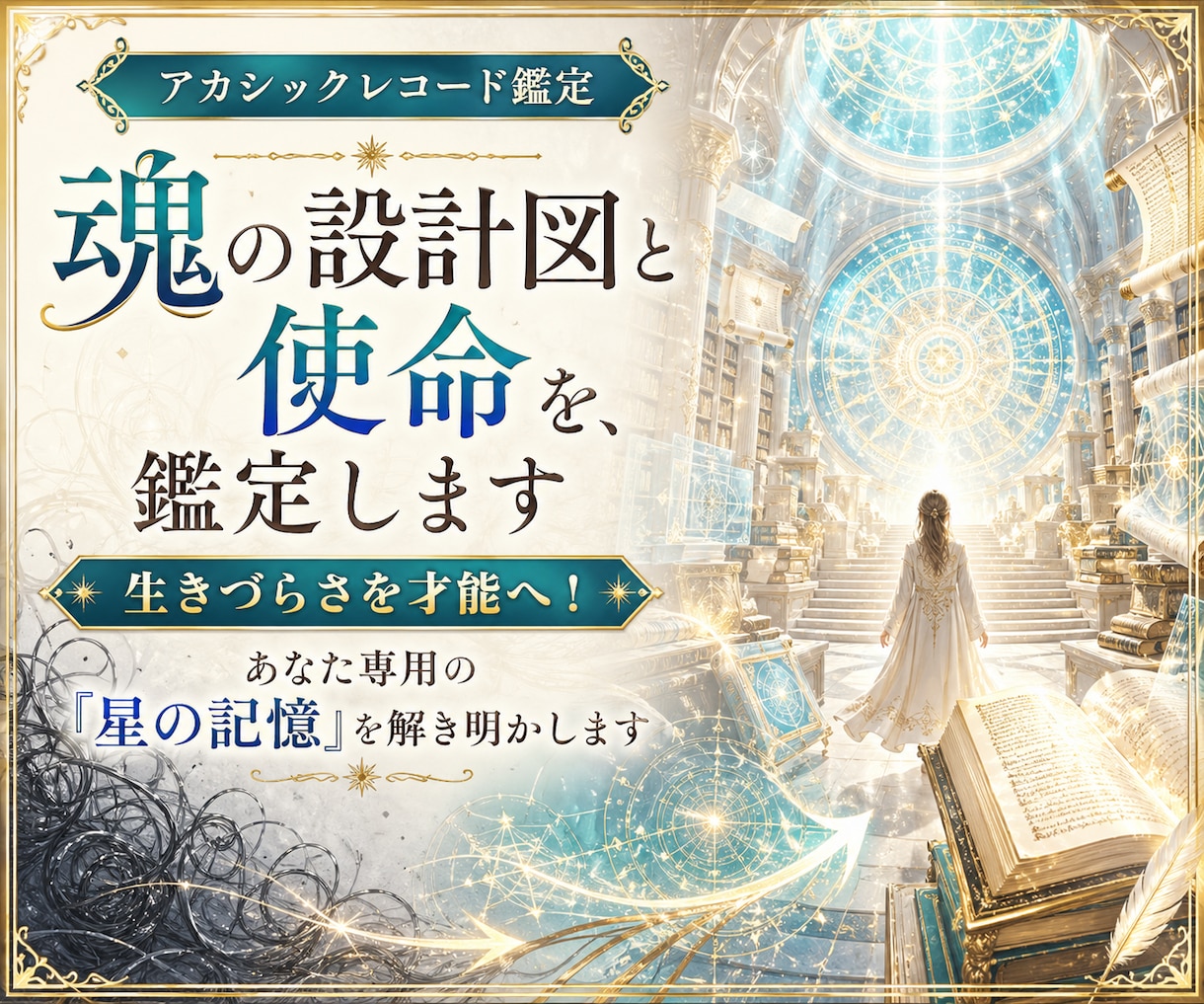 魂の設計図と使命を、アカシックレコード鑑定します 生きづらさを才能へ！あなた専用の「星の記憶」を解き明かします イメージ1