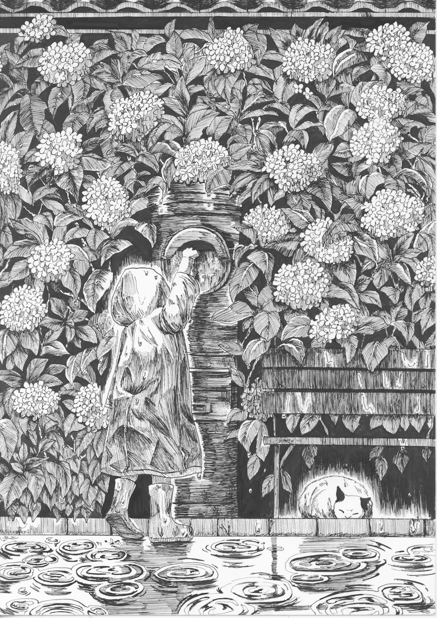 モノクロのペン画を描きます アナログにしか出せない味のあるイラストが好きな方へ イメージ1