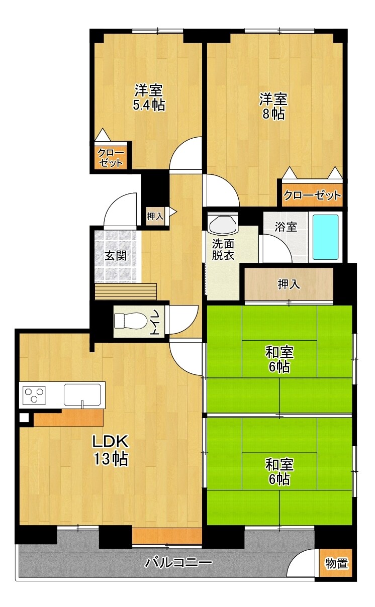 間取り図作成承ります マイソクやネット掲載用の間取り図作成します。 イメージ3