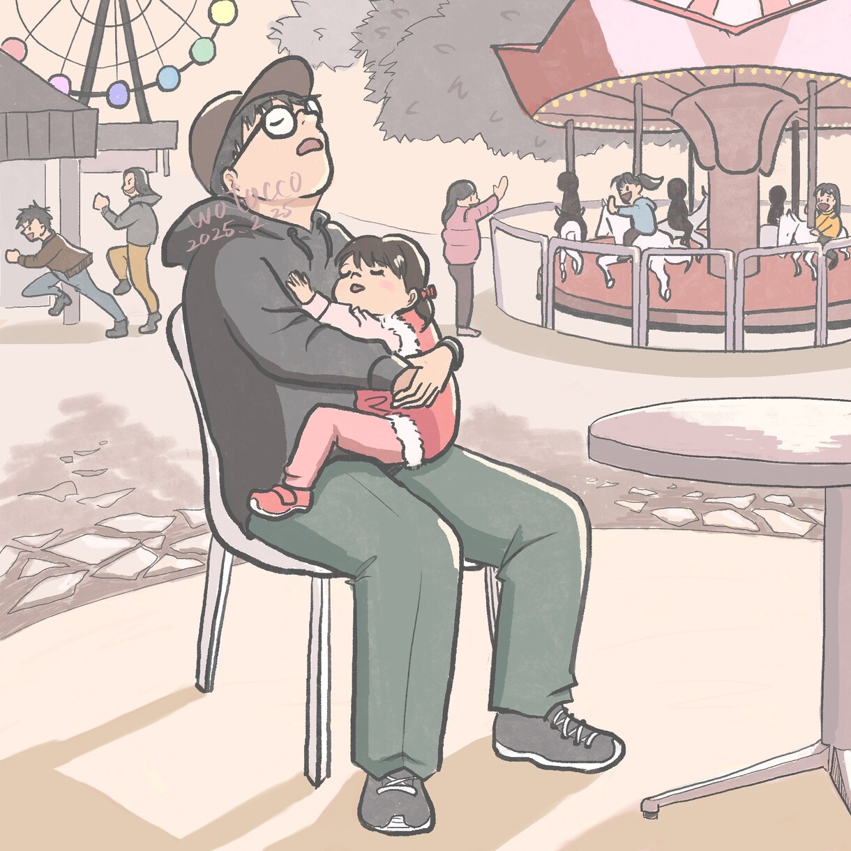 人物・動物+背景の１枚イラストを作成いたします お客様らしさを作品に取り入れ、あなただけの1枚にします イメージ3